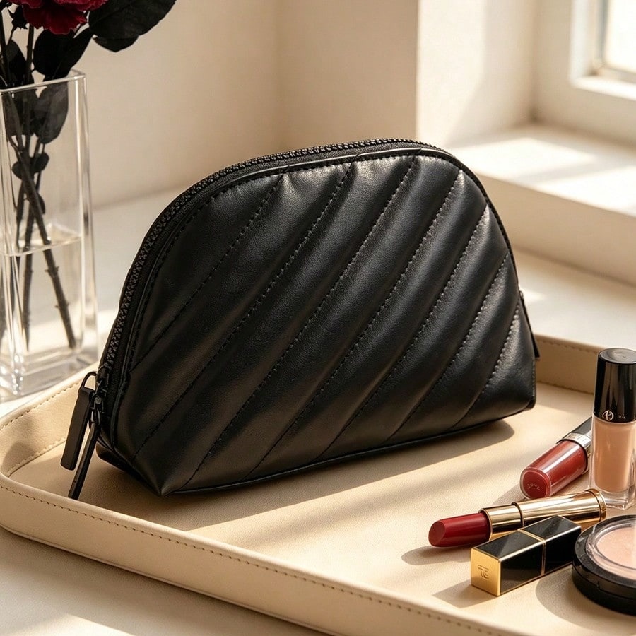 Ysl Beauty Makeup - YSL의 가방 블랙 퀼팅 가죽 쉘