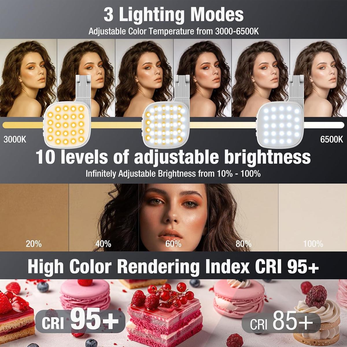 접이식 Dimmable 채우기 빛 무선 휴대용 소형 산 - Led Ring Light 리뷰 및 가격