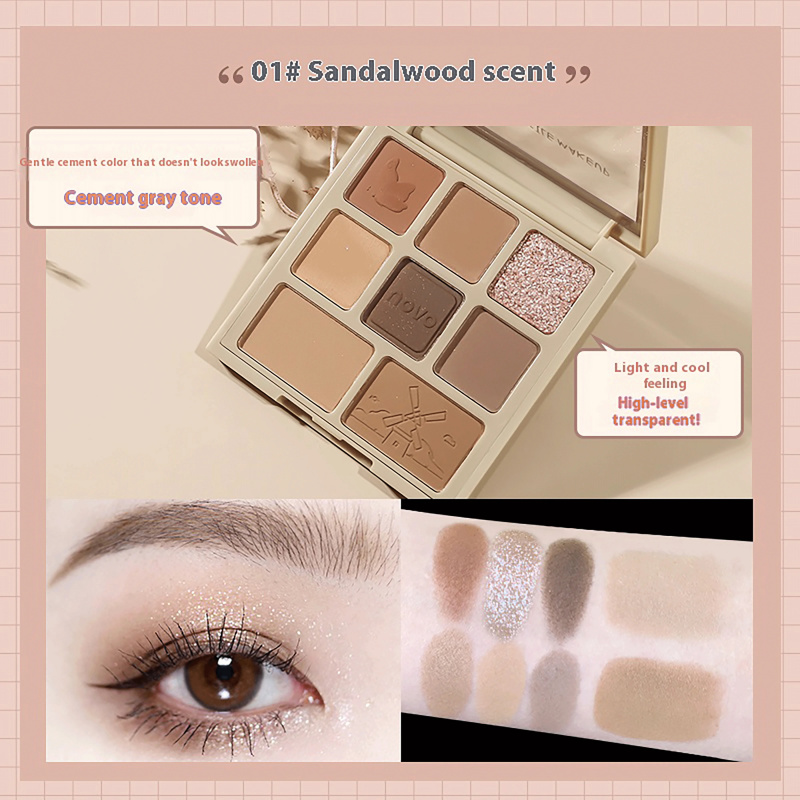 노보의 아름다운 눈매를 돋보이게 하는 8색 아이섀도우  - Beauty Makeup Novo 리뷰 및 가격
