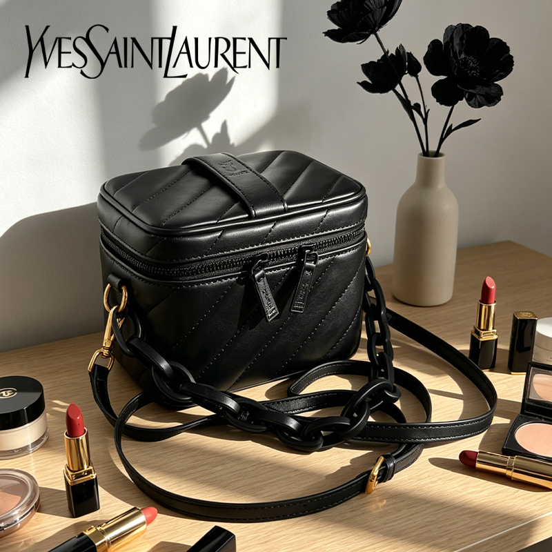 Yves Saint Laurent의 가방 블랙 퀼팅 미 - Ysl Beauty Makeup 리뷰 및 가격
