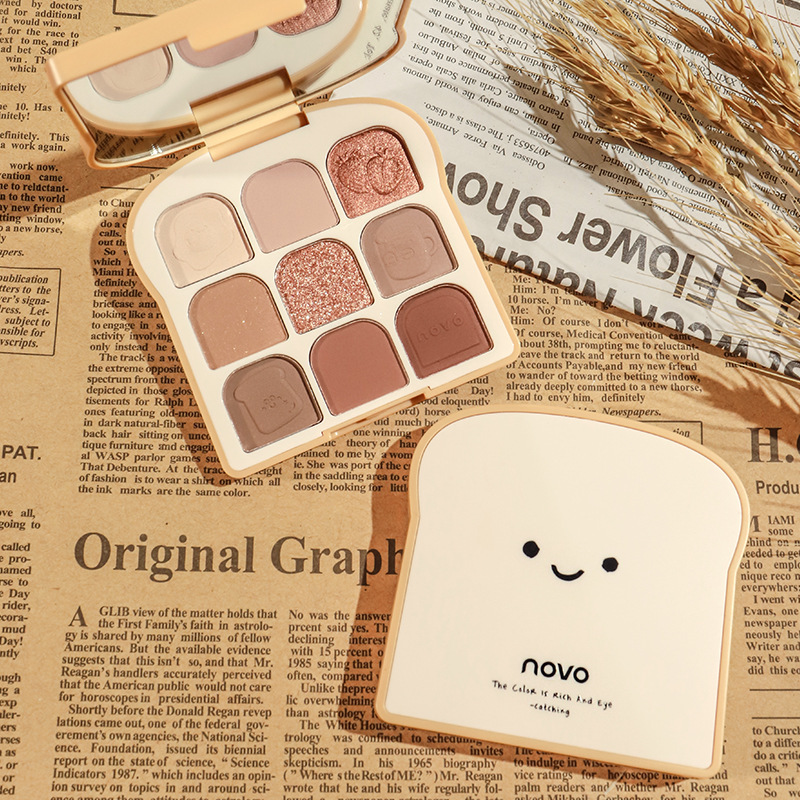 NOVO 토스트 9 컬러 매트 아이 섀도우 팔레트 진주 - Beauty Makeup Novo 리뷰 및 가격