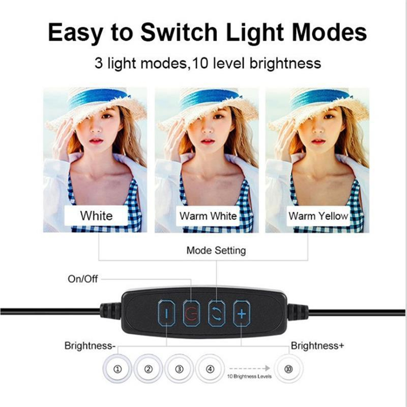 조광 가능한 LED 링 라이트, 전문 USB 셀카 램프 - Led Ring Light 리뷰 및 가격