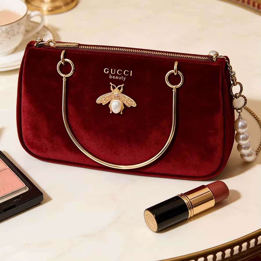 구찌 구찌의 가방 여성용 미디엄 와인 레드 벨벳 체인  - Ysl Beauty Makeup 리뷰 및 가격
