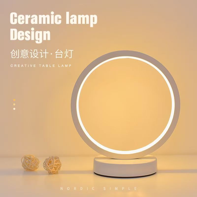 20CM LED 간단한 원형 링 테이블 램프 침실 머리 - Led Ring Light 리뷰 및 가격