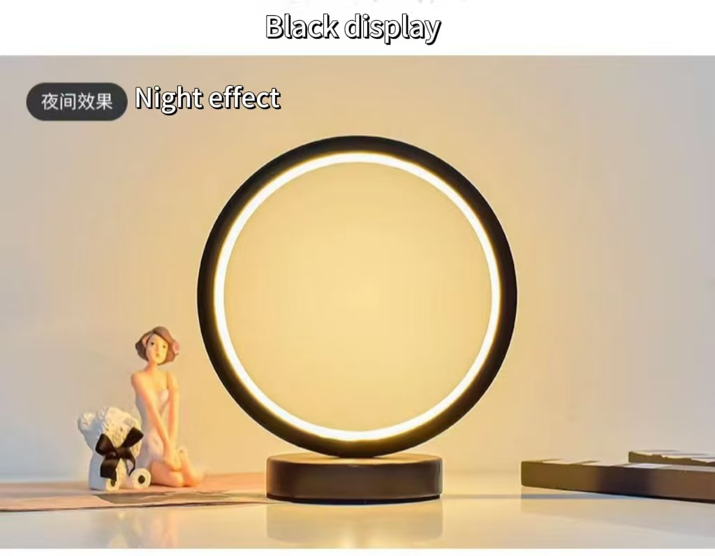 20CM LED 간단한 원형 링 테이블 램프 침실 머리 - Led Ring Light 리뷰 및 가격