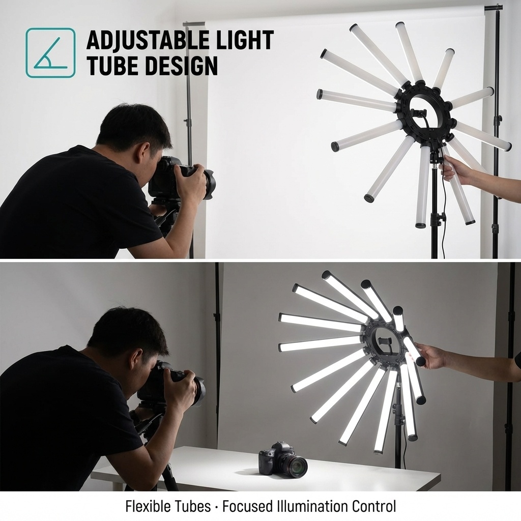 12암 멀티 튜브 사진 조명 키트 180W 대형 LED - Led Ring Light 리뷰 및 가격