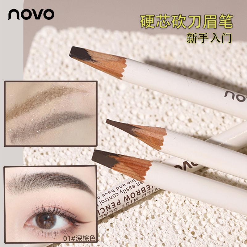 소프트 포커스 눈썹 펜슬, 4 색 방수, 오래 지속되는 - Beauty Makeup Novo 리뷰 및 가격