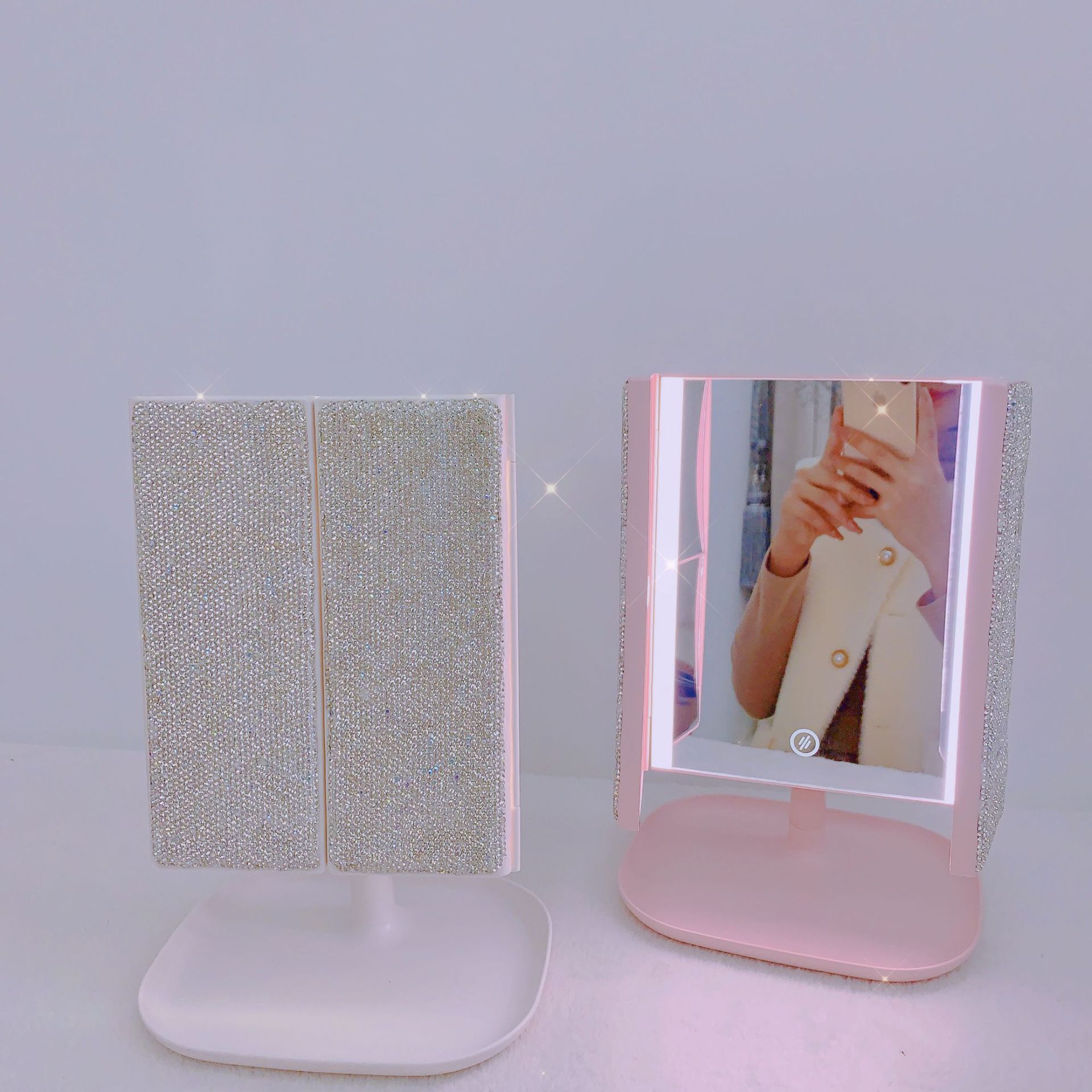 Trifold LED 메이크업 거울 뷰티 조명 휴대용  - Beauty Forever Makeup 리뷰 및 가격